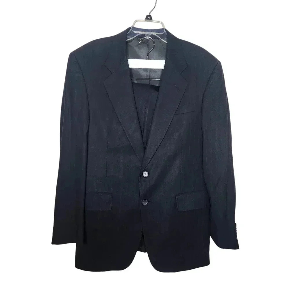 Jos. A. Bank Travelers Collection Suit Set Navy Blue Pin Stripe Pants 32x30